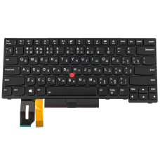 Клавиатура для ноутбука LENOVO (ThinkPad: E480, L380) rus, black, подсветка клавиш, с джойстиком