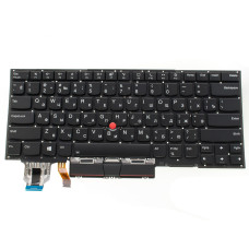Клавиатура для ноутбука LENOVO (ThinkPad: X1 Carbon 7th Gen) rus, black, без фрейма, подсветка клавиш
