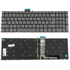 Клавиатура для ноутбука LENOVO (IdeaPad: 3-15, 3-17 series) rus, dark gray, без фрейма, подсветка клавиш