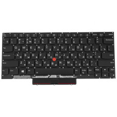 Клавиатура для ноутбука LENOVO (ThinkPad: X1 Nano gen 1) rus, black, без фрейма, подсветка клавиш