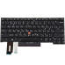 Клавиатура для ноутбука LENOVO (ThinkPad: T490s, T495s) rus, black, без фрейма, подсветка клавиш