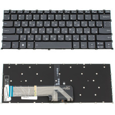 Клавиатура для ноутбука LENOVO (IdeaPad: 5-14 series), rus, onyx black, без фрейма, подсветка клавиш