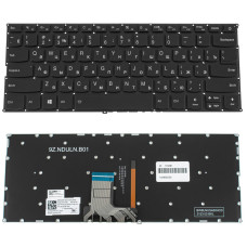 Клавиатура для ноутбука LENOVO (IdeaPad: 720s-14IKB) rus, black, без фрейма, подсветка клавиш