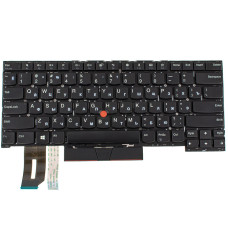 Клавиатура для ноутбука LENOVO (ThinkPad: T490s, T495s) rus, black, без фрейма