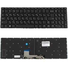 Клавиатура для ноутбука LENOVO (IdeaPad Flex 4-1570, 4-1580), rus, black, без фрейма, подсветка клавиш