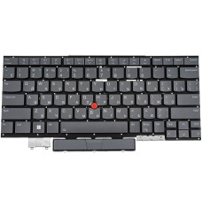 Клавиатура для ноутбука LENOVO (ThinkPad: X1 Yoga 7th Gen) rus, storm grey, подсветка клавиш, без фрейма