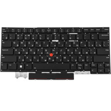 Клавиатура для ноутбука LENOVO (ThinkPad: X1 Yoga 8th Gen) rus, black, без фрейма, подсветка клавиш (ОРИГИНАЛ)