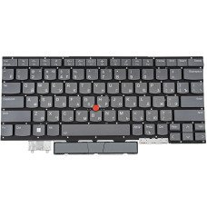 Клавиатура для ноутбука LENOVO (ThinkPad: X1 Yoga 6th Gen) rus, storm grey, подсветка клавиш, без фрейма