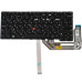 Клавиатура для ноутбука LENOVO (ThinkPad: Yoga X13 Gen 4) rus, black, подсветка клавиш, без фрейма