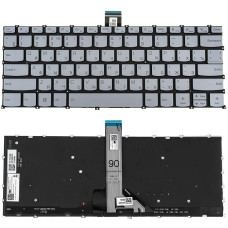 Клавиатура для ноутбука LENOVO (IdeaPad Pro: 5-14 series), rus, silver, без фрейма, подсветка клавиш