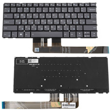 Клавиатура для ноутбука LENOVO (Yoga Pro 7 14ARP8) rus, black, без фрейма, подсветка клавиш