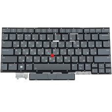 Клавиатура для ноутбука LENOVO (ThinkPad: X1 Yoga 8th Gen) rus, storm grey, без фрейма, подсветка клавиш (ОРИГИНАЛ)