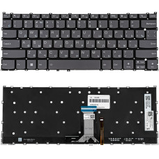 Клавиатура для ноутбука LENOVO (Slim 3-14 series) rus, dark gray, без фрейма, подсветка клавиш