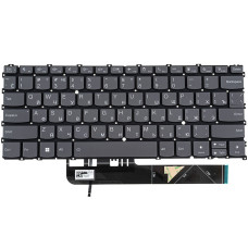 Клавиатура для ноутбука LENOVO (ThinkBook: 13s G4 series) rus, dark gray, без  фрейма, подсветка клавиш