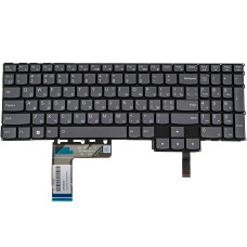 Клавиатура для ноутбука LENOVO (Legion: 5-16 series), ukr, dark gray, без фрейма, подсветка клавиш (RGB)