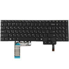 Клавиатура для ноутбука LENOVO (Legion: 5-16 series), ukr, black, без фрейма, подсветка клавиш (RGB)