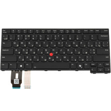 Клавиатура для ноутбука LENOVO (ThinkPad: L14 Gen 5) ukr, black, подсветка клавиш (copilot)