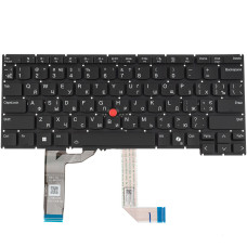 Клавиатура для ноутбука LENOVO (ThinkPad: L13 Gen 6) rus, black, подсветка клавиш (copilot)
