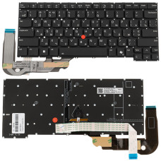 Клавиатура для ноутбука LENOVO (ThinkPad: T14s Gen 5) ukr, black, подсветка клавиш (copilot)