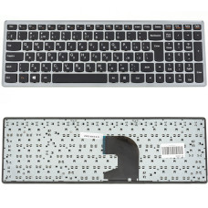 Клавиатура для ноутбука LENOVO (IdeaPad: P500, Z500) rus, black, silver frame