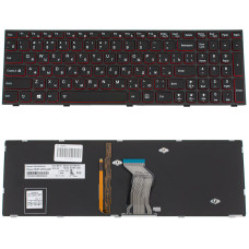 Клавиатура для ноутбука LENOVO (Y500, Y510p) rus, black, подсветка клавиш