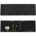 Клавиатура для ноутбука LENOVO (Flex 15, Flex 15D, G500s, G505s, S510p) rus, black, black frame, подсветка клавиш