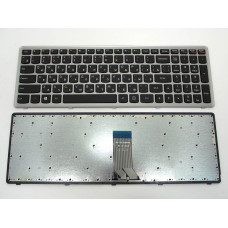 Клавіатура для LENOVO IdeaPad U510, Z710 (RU Black Silver frame) оригінал