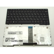 Клавіатура для LENOVO IdeaPad S206, S200 (RU Black з рамкою). оригінал