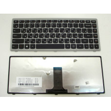 Клавіатура для LENOVO IdeaPad G400, G400S, G405S, Z410 (RU Black з сірою рамкою). оригінал