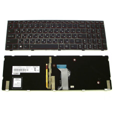 Клавіатура з підсвіткою та рамкою для LENOVO IdeaPad Y500, Y510P, Y500N, Y590, Y590N — RU Black, Original