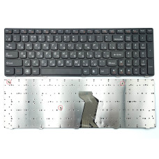 Клавіатура для LENOVO IdeaPad V570, B570, B575, V580, B580, B590, V590, Z570, Z575 (RU Black, чорна рамка). OEM