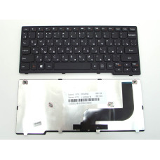 Клавіатура для Lenovo YOGA 11S, S210, S210T, S215, S215T, Flex 10 — RU, чорна, з чорною рамкою, Original