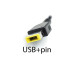 Блок живлення для Lenovo 20V 3.25A 65W (Square+pin)Роз'єм прямокутний жовтий (ADLX65NLC3A) (без кабелю)
