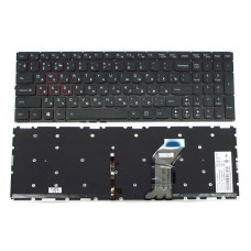 Клавіатура для LENOVO IdeaPad Y700, Y700-15ISK, Y700-17ISK (RU Black, без рамки, з підсвіткою клавіш). оригінал