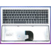 Клавіатура для LENOVO IdeaPad Z500, Z500A, Z500G, P500 (RU Black, срібляста рамка). OEM