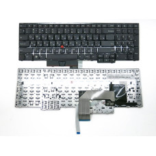 Клавіатура для Lenovo ThinkPad E530 / E530C / E535 / E545 — чорна RU-розкладка з поінтстіком