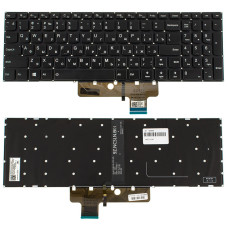 Клавиатура для ноутбука LENOVO (IdeaPad 310S-15 series) rus, black, без фрейма, подсветка клавиш