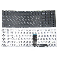 OEM клавіатура для ноутбуків LENOVO IdeaPad 310-15ABR / 310-15IAP / 310-15ISK / 310-15IKB / 510-15IKB / 510-15ISK та V110-15AST / V110-15IAP / V110-15ISK / V110-15IKB — чорна, RU розкладка, без рамки