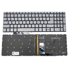 Клавиатура для Lenovo IdeaPad 320-15ISK 330-15IKB 330-15ICH 330-15ICN, 330-15 (RU Gray с подсветкой)