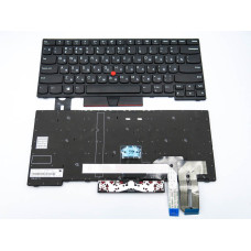 Клавіатура для Lenovo ThinkPad E480, E485, L480, L380, T490, E490, E495, L490, T495, yoga L390, T480S.(01YP360, 01YP520) (RU BLACK)
