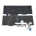 Клавіатура для Lenovo Thinkpad E580, E585, E590, L580, L590, T590 (RU Black з підсвіткою)