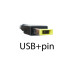 DC кабель (USB+Pin) для Lenovo (120W, 135W, 150W, 180W) 1.2m. від блока живлення до ноутбука