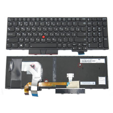 Клавіатура для Lenovo Thinkpad T570, T580, P51S, P52S (Ru Black з підсвіткою)