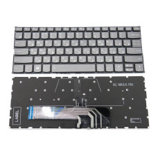 Клавіатура для Lenovo YOGA 530-14, 530-14ARR, 530-14IKB, FLEX6-14, Air 14IKBR (RU Gray з підсвіткою)