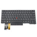 Клавіатура для Lenovo ThinkPad E480, E485, L480, L380, T490, E490, E495, L490, T495, yoga L390 (T480S, 01YP360, 01YP520) (RU Black з підсвіткою)