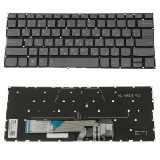 Клавиатура для ноутбука LENOVO (Yoga 530-14ARR, 530-14IK ) rus, dark gray, без фрейма, подсветка клавиш