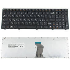 Клавиатура для ноутбука LENOVO (G570, G575, G770, G780, Z560, Z565) rus, black, black frame (ОРИГИНАЛ)