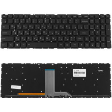Клавиатура для ноутбука LENOVO (IdeaPad: 700-15ISK, 700-17ISK), rus, black, без фрейма, подсветка клавиш