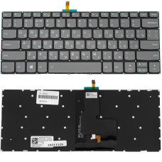 Клавиатура для ноутбука LENOVO (IdeaPad: V330-14) rus, blaсk, без фрейма, подсветка клавиш (ОРИГИНАЛ)