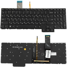 Клавиатура для ноутбука LENOVO (Legion: 5-15 series), rus, black, без фрейма, подсветка клавиш